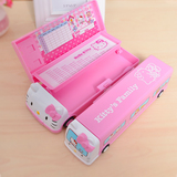 hello kitty小学生儿童汽车文具盒多功能女生铅笔盒韩国可爱笔盒