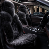 奔驰c级s级e级glcglk博越冬季毛绒保暖汽车坐垫全包通用座垫座套