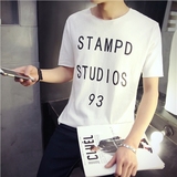 阿迪达斯夏季男士短袖韩版常规打底衣服新款青春流行时尚潮牌T恤