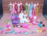 正品芭比娃娃大礼盒女孩过家家换装套装玩具儿童生日礼物公主婚纱