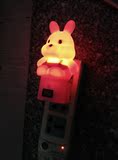 卡通小夜灯  儿童房间插座式开关LED光控 感应床头灯特价包邮。