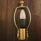 台灯落地灯罩支架高档牛角架牛角叉装饰顶球灯头套筒全铜灯具配件