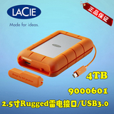 增票LaCie莱斯Rugged RAID探路者 4T/TB移动硬盘2.5寸雷电9000601