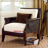 YS欧式高背沙发椅 美式形象单人休闲老虎椅定制实木家具定做特价
