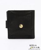 日本代购 STUSSY GS Leather Bi fold Wallet 男款短款牛皮钱包