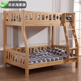 松木实木子母床儿童床 高低床 双层床上下床母子床 上下铺小孩床