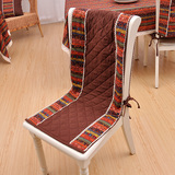 咖色棉麻几何可拆分椅垫套椅背套连体方形椅垫套圆形椅垫42/40