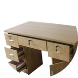 电脑桌台式家用单人办公桌1.2米简约现代写字台书桌组装抽屉桌子