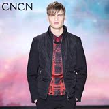 cncn2016年冬季新款保暖棉服 男 纯色加厚男士外套 立领修身棉衣