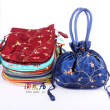 中国风特色刺绣手提包抽拉包手腕包手拿小包 外事出国礼品送老外