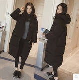 2015冬季新款韩版宽松大码保暖中长款长袖棉衣棉服外套大衣女装潮