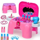 儿童宝宝过家家玩具女孩 医生玩具 梳妆台 厨房 游戏椅两用凳子