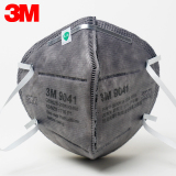 正品3M9041折叠式活性炭口罩防甲醛有机异味粉尘雾霾PM2.5防护