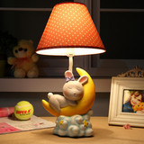 【送灯泡+礼物】暖光护眼创意儿童台灯卧室床头可调光卡通兔子灯
