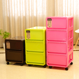 日本进口塑料储物柜抽屉式收纳柜多层衣物收纳箱儿童玩具整理柜子