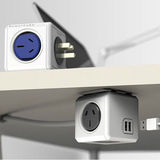 正品特价荷兰PowerCube模方魔方插座接线板 创意多功能USB接线板