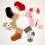 冬季0-3岁全棉纯棉儿童袜毛圈袜子批发婴儿拉毛巾袜子宝宝袜