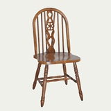 欧式美式乡村实木餐椅时尚书房椅子书桌椅餐厅椅子现代简约餐椅
