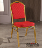 酒店椅子 餐椅 将军椅子 定型海绵软包椅 红色钢管椅子 25方管
