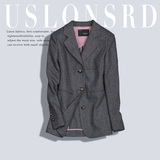 Uslonsrd品牌高端定制女西装外套2016秋装新款修身长袖小西服羊毛