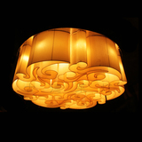现代中式祥云吸顶灯 LED 客厅灯 工程灯 海洋布艺灯 定制灯具
