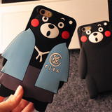 日本熊本熊iphone6/6s plus手机壳卡通情侣软壳苹果5s硅胶保护套