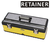 RETAINER超大号不锈钢铁皮工具箱 塑铁五金工具箱 大工具收纳箱