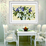 最新款印花百合花十字绣卧室温馨简约现代客厅餐厅花卉刺绣系列