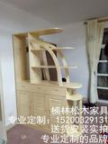 广州现代客厅实木家具隔断柜镂空玄关柜门厅时尚装饰全松木屏风柜