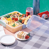 日本进口inomata 分格便当盒 多格日式餐盒 微波炉加热学生饭盒