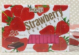 【日本直邮】Meiji/明治至尊钢琴 草莓巧克力 28枚  130g