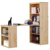 实木环保成人台式家用台式电脑桌自由组合书柜办公书桌家用桌椅