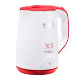 SKG 8039 电热水壶保温防烫 电水壶自动断电保温双层不锈钢烧水壶