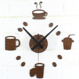 美式乡村复古怀旧咖啡馆奶茶店DIY创意挂钟墙面装饰挂钟表超静音