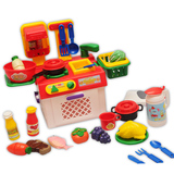 星月 二合一橱柜套装 女孩过家家 情景模拟仿真厨房 儿童益智玩具
