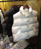 2015冬季韩国立领纯色短款马甲女加厚棉衣背心外套宽松面包服马夹