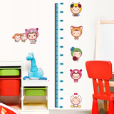 家居创意贴纸幼儿园儿童房装饰墙纸贴画卧室身高贴可移除背景墙贴