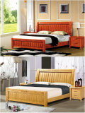 实木床橡木床1.8米1.5米双人床带床板 特价贵州贵阳包送货到家
