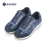 Rapido专柜正品 春季新款女士豹纹内增高运动休闲跑鞋CQ58K3007