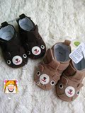 日本代购 西松屋宝宝魔术贴 小熊学步鞋