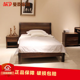 中式现代儿童床卧室套房单人床 1.2米小床北欧青少年儿童实木床