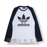 【日本直邮Adidas】阿迪达斯代购，三叶草15年秋全棉长袖T恤
