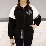 2015秋季韩版加厚少女卫衣外套冬装中学生学院风长袖开衫棒球服潮