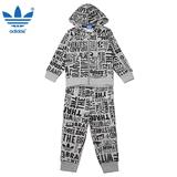 Adidas阿迪达斯三叶草2016春季新款男婴运动休闲长袖套装AP5452