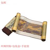 中国特色丝绸画清明上河图卷轴外事出国礼品 送老外的小礼物