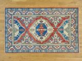 海外代购 精品地毯 4.1 x6.6部落设计纯羊毛哈萨克手编织东方地毯