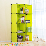 儿童书架简约简易书柜自由组合小格子柜带门组装置物柜收纳柜