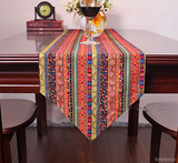 欧式床旗茶几布民族风咖啡厅东南亚风格桌布布艺桌旗