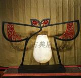 中式复古家居装饰品 衣服造型古典中国风玄关台灯 风花雪月