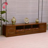 金丝檀木实木电视柜茶几组合客厅中式全实木家具特价2.2米m包邮